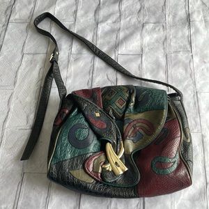 80’s Alentino patchwork crossbody purse